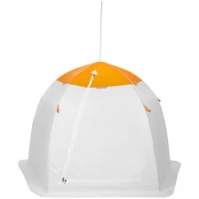 Палатка MrFisher, зонт, двухместная, в упаковке, без чехла, цвет белый, оранжевый
